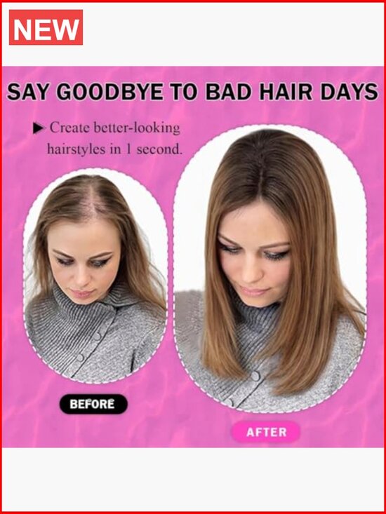 Real Human Hair 360° Clip In Hair Topper Handmade Swiss Lace Base Top Extension